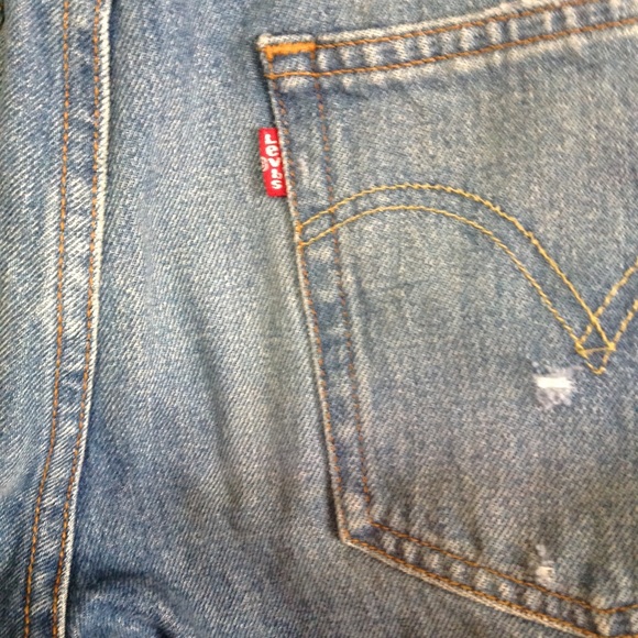Levi's 501 button front jeans 32 - Picture 7 of 8